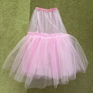 GKS HANDMADE PETTICOAT Tulle Pink Skirt